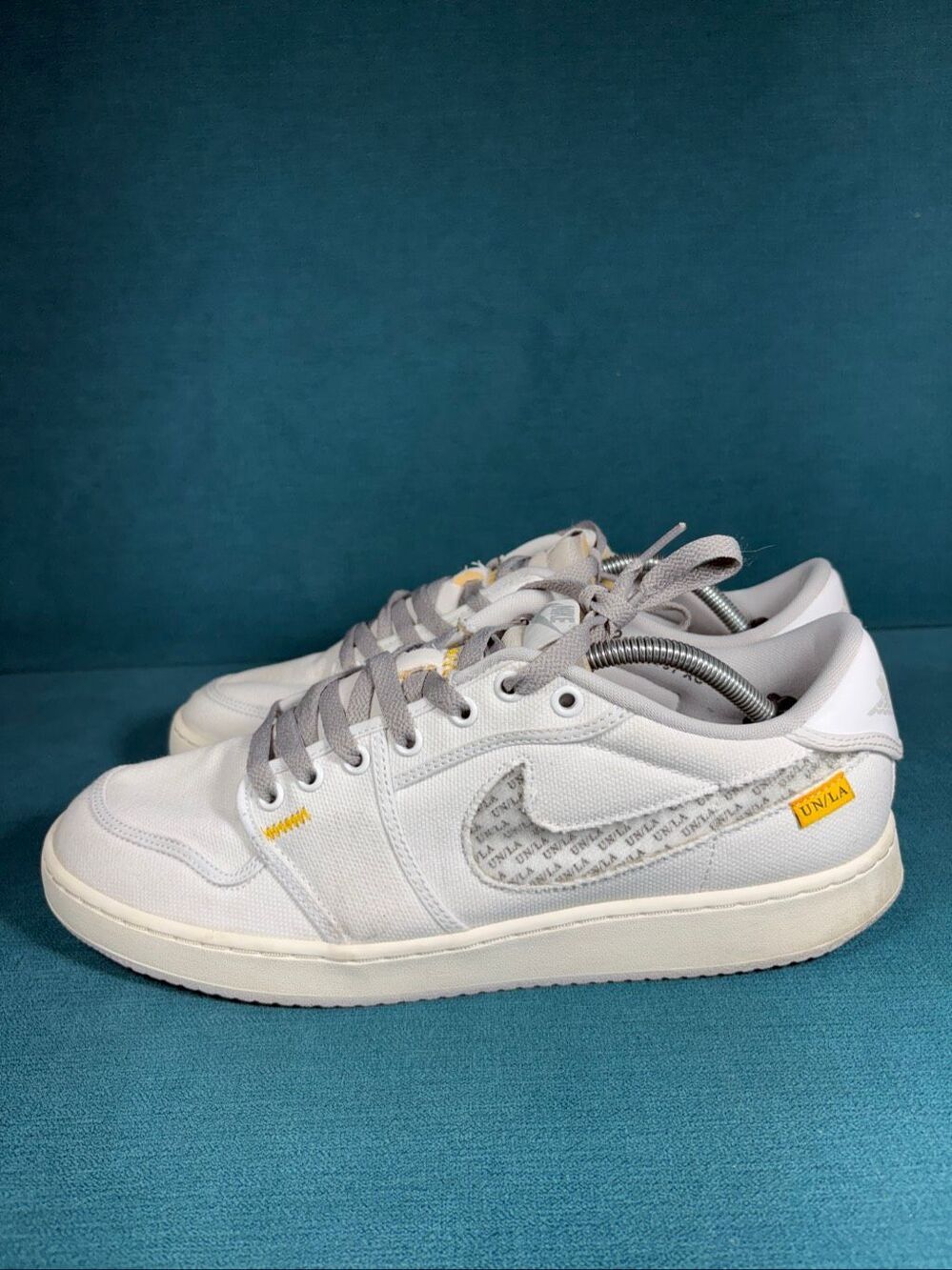 Union LA x Air Jordan AJKO 1 Low White Neutral Grey Size 12 DO8912-101